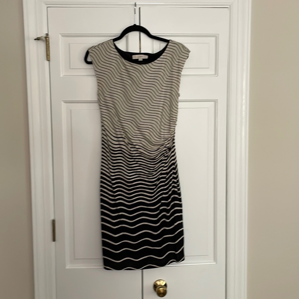 Loft Striped Sleeveless Dress